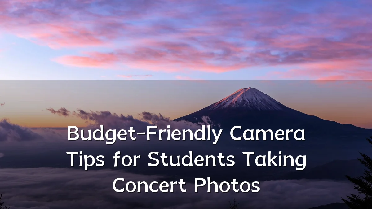 Budget-Friendly Camera Tips for Students Taking Concert Photos