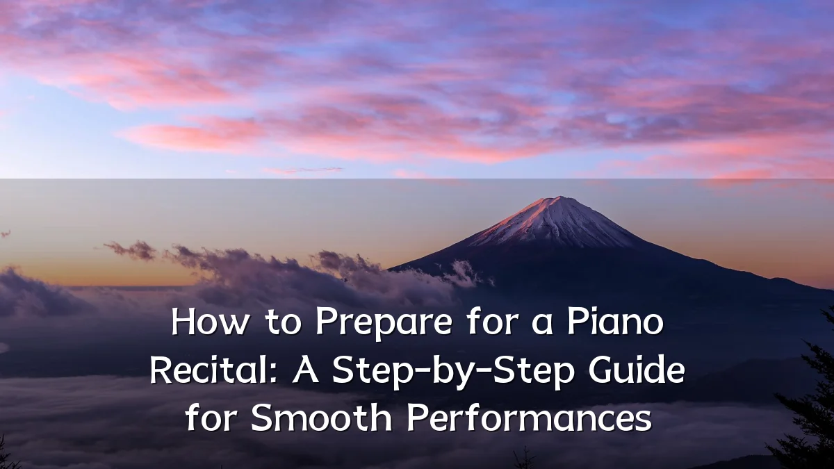 How to Prepare for a Piano Recital: A Step-by-Step Guide for Smooth Performances