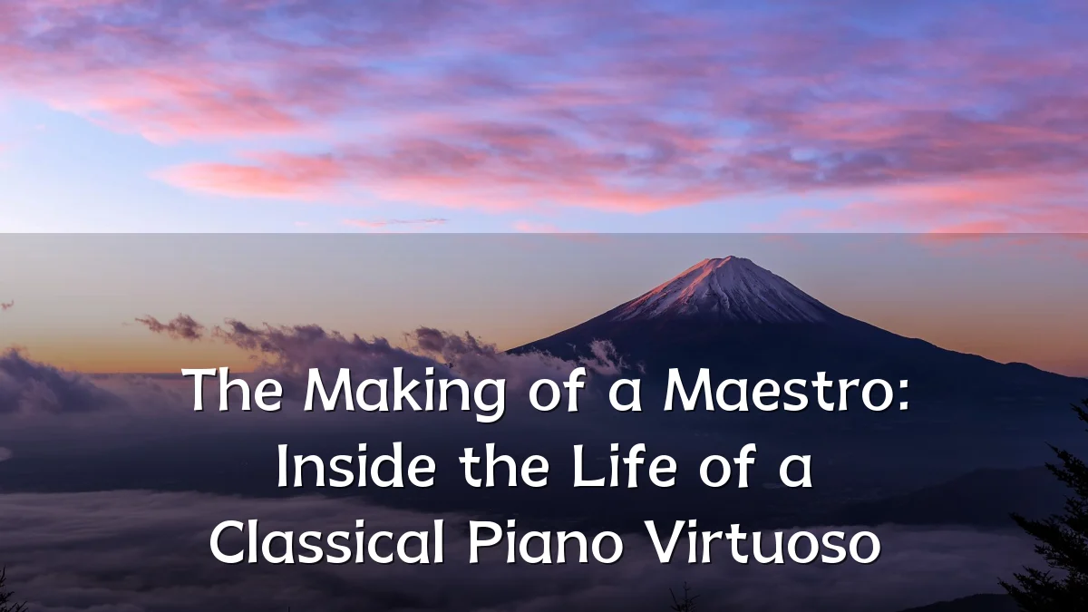 The Making of a Maestro: Inside the Life of a Classical Piano Virtuoso