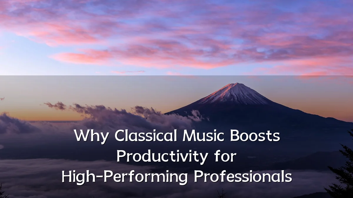 Why Classical Music Boosts Productivity for High-Performing Professionals