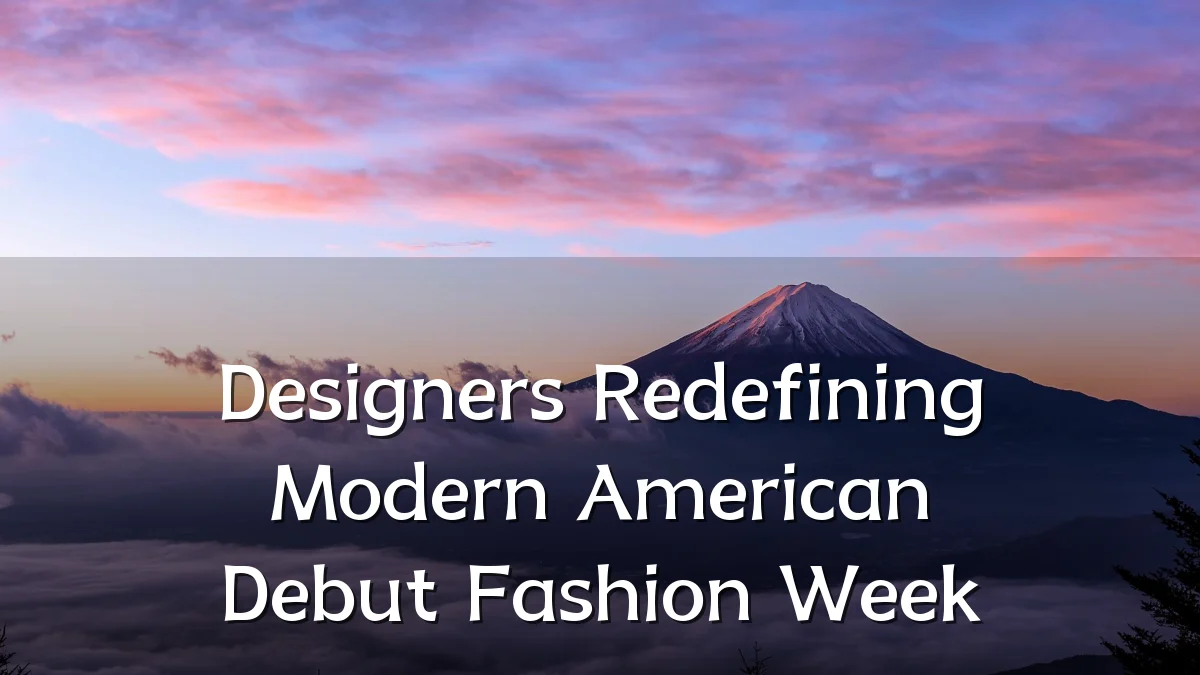 Designers Redefining Modern American Debut Fashion Week