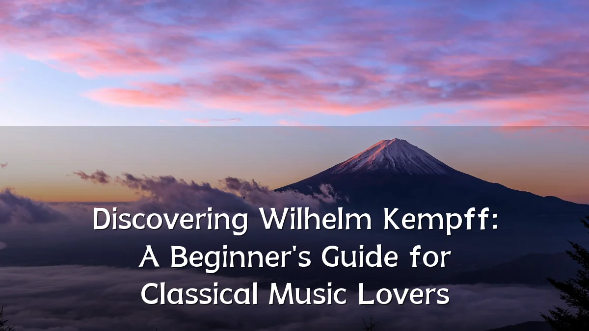 Discovering Wilhelm Kempff: A Beginner's Guide for Classical Music Lovers